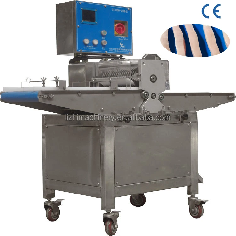 CE  certificate Automatic Electric 220v Pork Strip Cutter Beef Fish Cube Cutting Machine