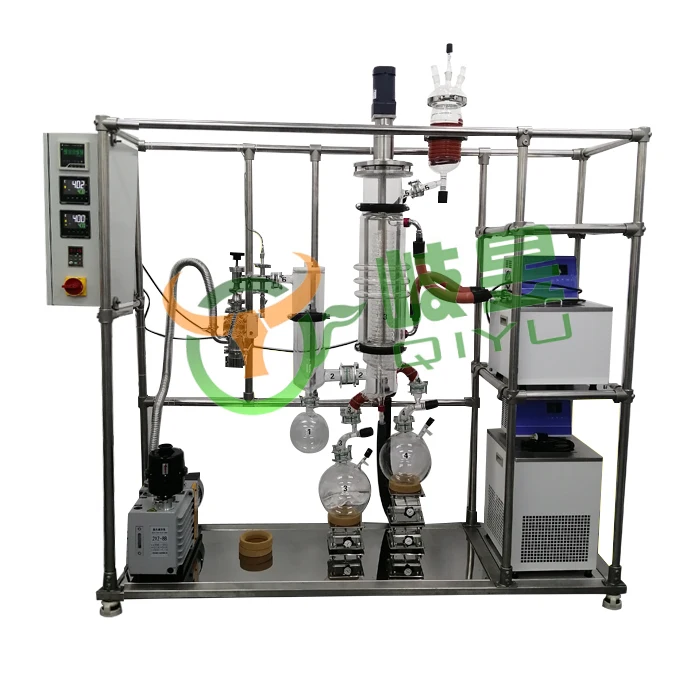 Fast Delivery Training Provided Customized Evaporation Systems High Vacuum Environment Glass Wiped Film Molecular Distillation