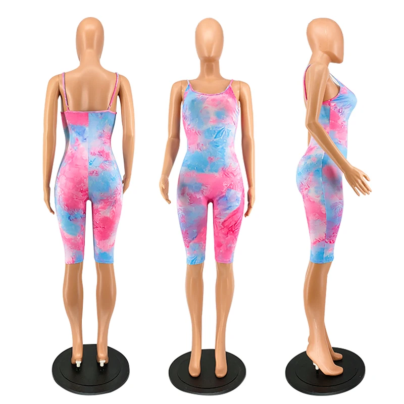 
2021 New Sling Shorts Summer Mommy And Me Outfits Pajamas Family Kids Onesie Matching Parent-child Outfits One piece Jumpsuit 