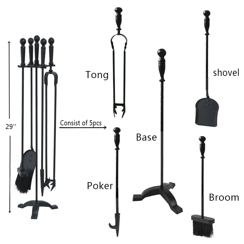 Home kits Fireplace Sets Wood Fireplace Sets & Accessories Fireplace Tools