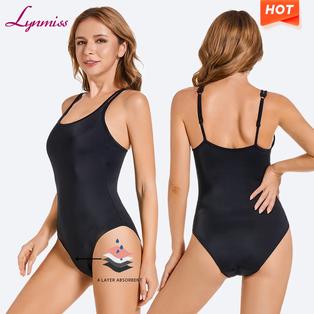 Wholesale 4-layer absorbent maternity swimwear menstrual beachwear women period swimwear