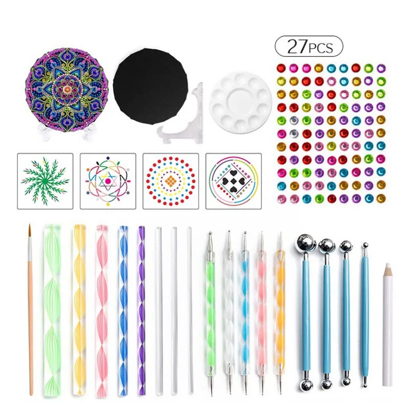 High quality art painting materials mandala dotting tools,custom set de ropa de cama mandala