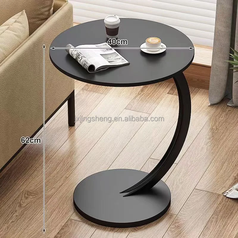 Cheap modern small round white side end coffee table