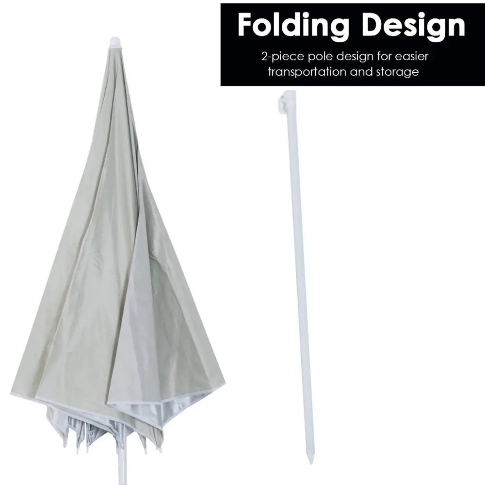 Professional manufacture attractive price good quality canvas beach umbrella with metal tilt for outdoor table