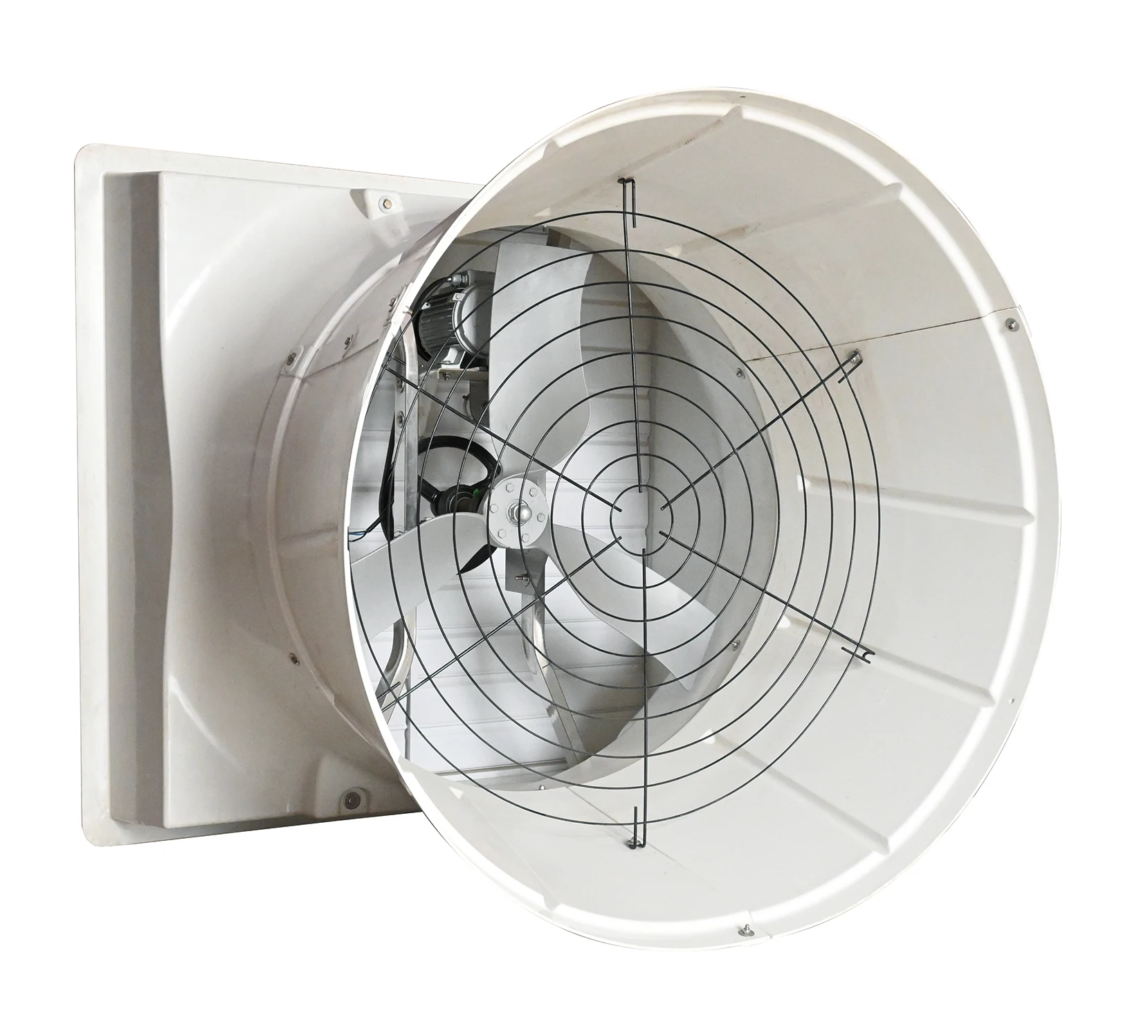 Fiber Glass Fan FRP Cone Exhaust Fan with Louver
