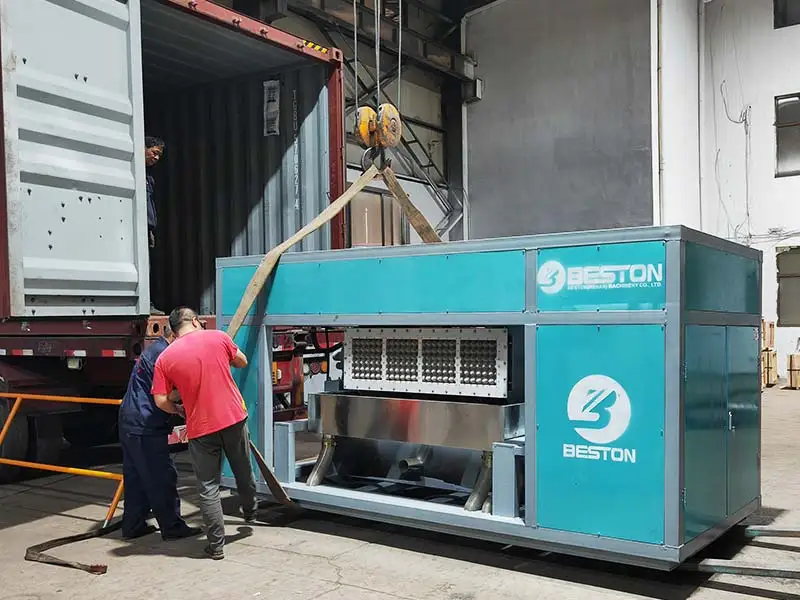 Beston Group Fully Automatic Waste Carton Paper Pulp Egg Tray Mould Making Machine