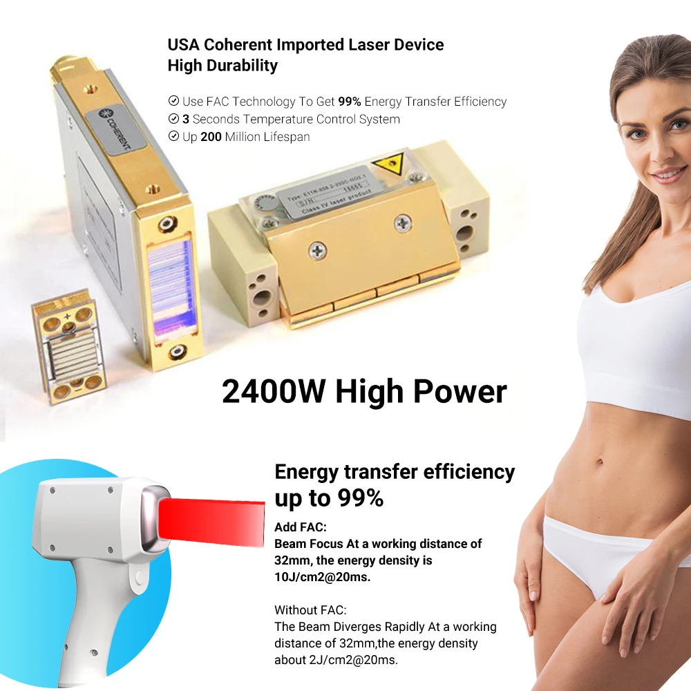 Новое поступление, IPL, некристаллическая 1200 Вт, 1800 Вт, 2400 Вт, Диодная лазерная эпиляция, 755 808 нм, 1064 Диодная лазерная эпиляция, цена