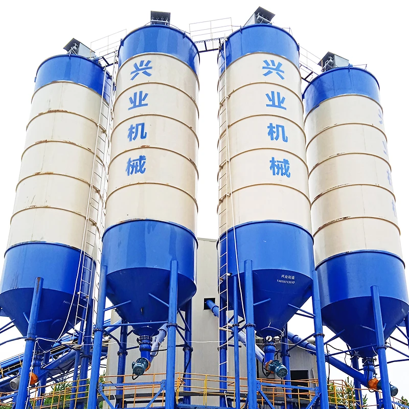 Cement Tank Parts High Efficiency Cement Silo 100 ton with Level Measurement Flake Vertical Cement Silo