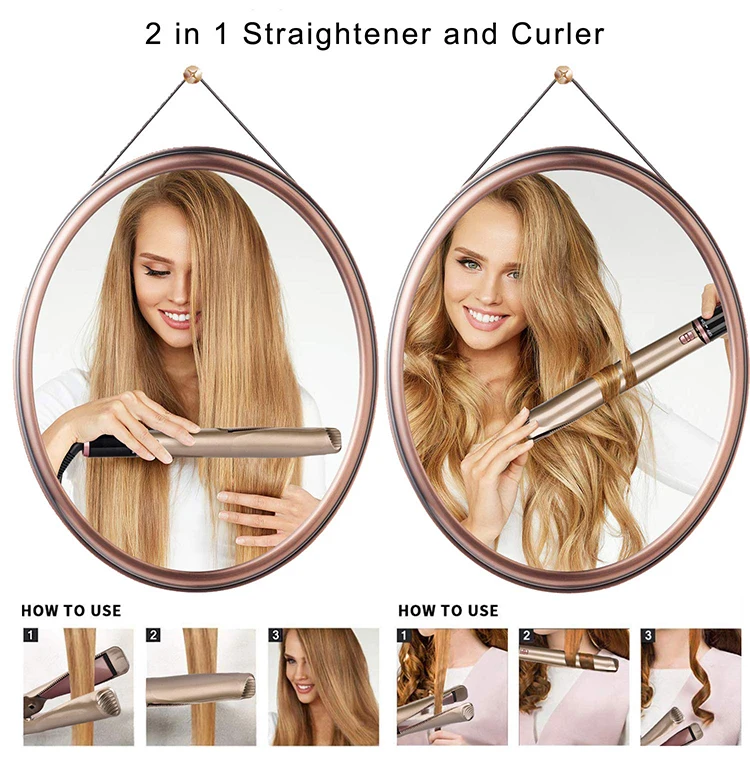 3D плавающие керамические пластины витой утюжок для волос