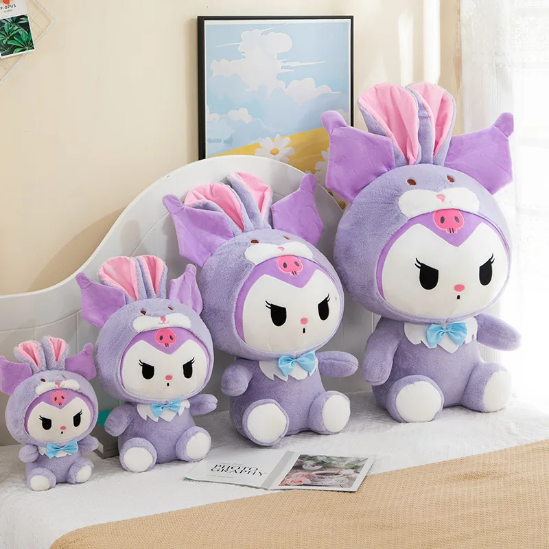 Wholesale Sanrioed Rabbit Cinnamoroll Soft Plush Doll Cartoon Melody Plushies Cinnomoroll Hello KT Designs Figures Peluche Doll