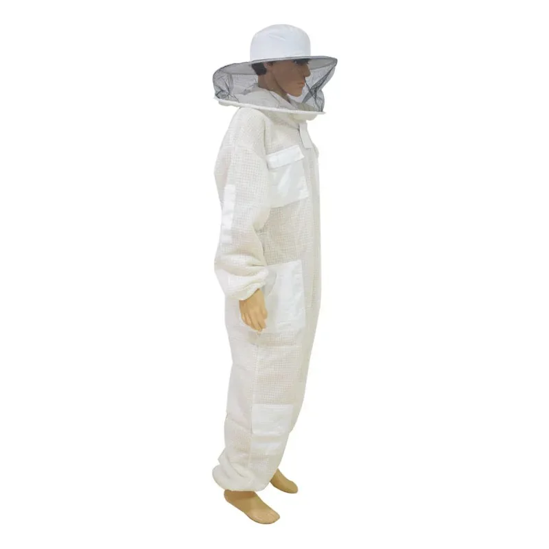 Beekeeping Bee Full Suit 3 Layer Mesh Ultra Cool Ventilated Hoodie Veil Beekeeping Protective Gear