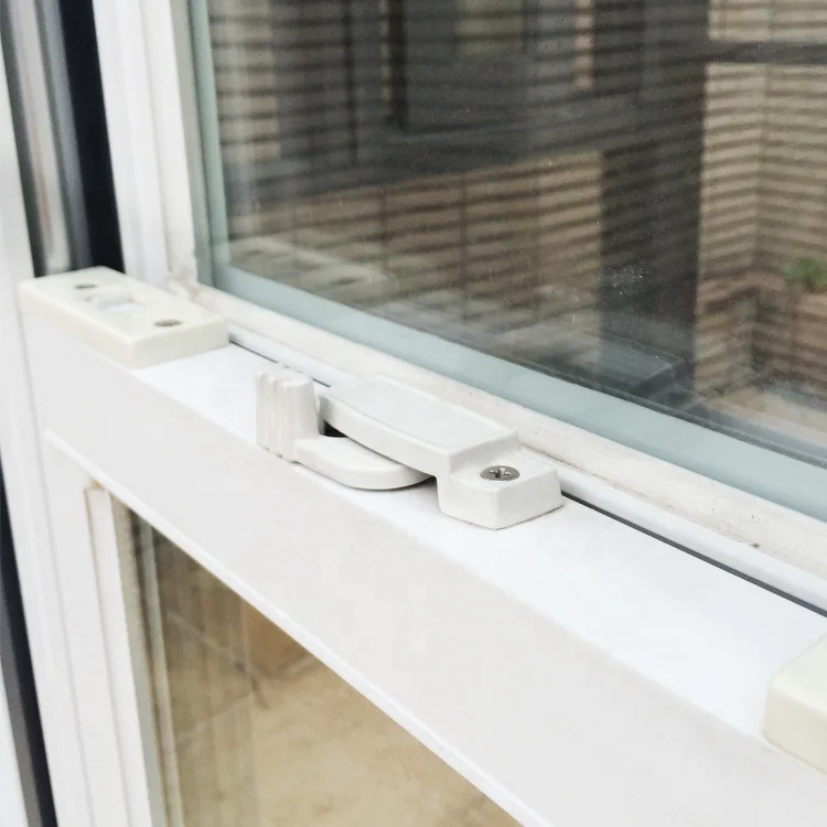 Plastic Sliding Design UPVC Single Glazing Top Hung Window