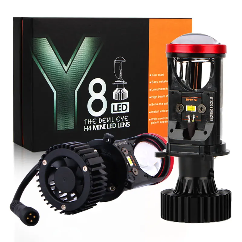 Y6D Y7 Y8 Projector lens headlight Suitable for Civic Accord H4 headlight Motorcycle Automotive lighting system LED headlight