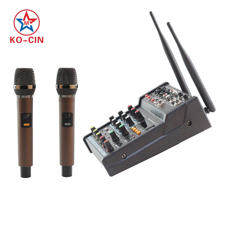 4 канала мощность аудио караоке запись приведенный в действие смесители цифровой микшер усилитель