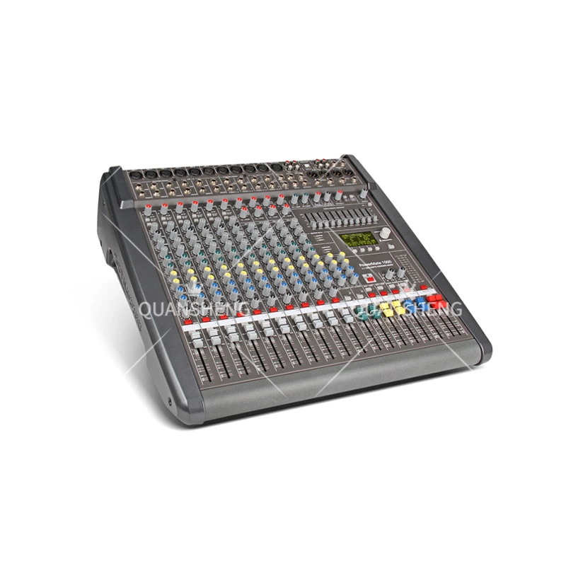 PM1000-3 Professional Audio Mixing Console 99 DSP with Power Amplifier Power Mixer for Stage Controller Stereo Mixer