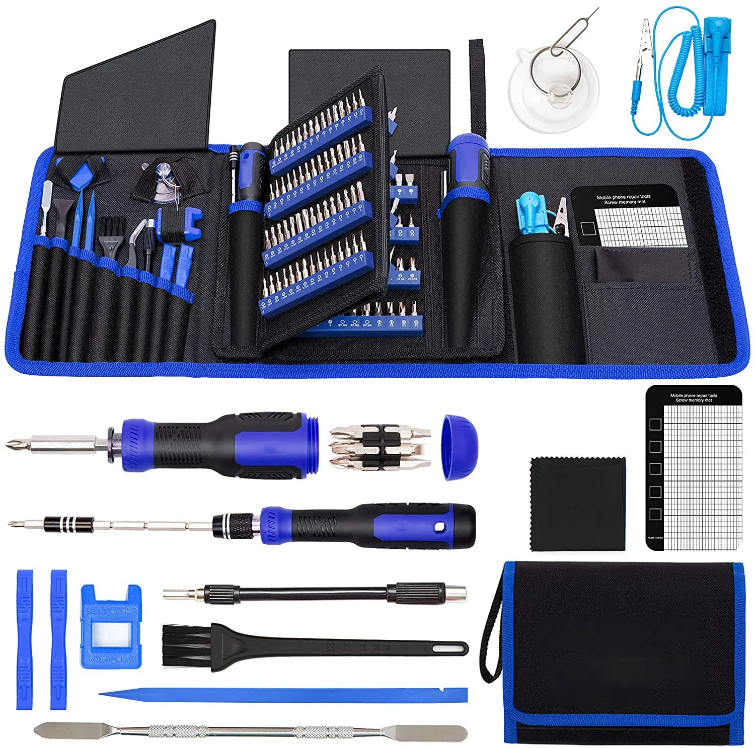 Mini 190 in 1 Magnetic Precision Screwdriver Set 101 Driver Bits Torx Mobile Phone Repair Tools Kit Watch Electronic Tools Kit