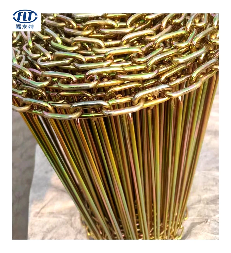350mm 500mm Yellow Galvanized Animal Husbandry Egg Collecting Chain