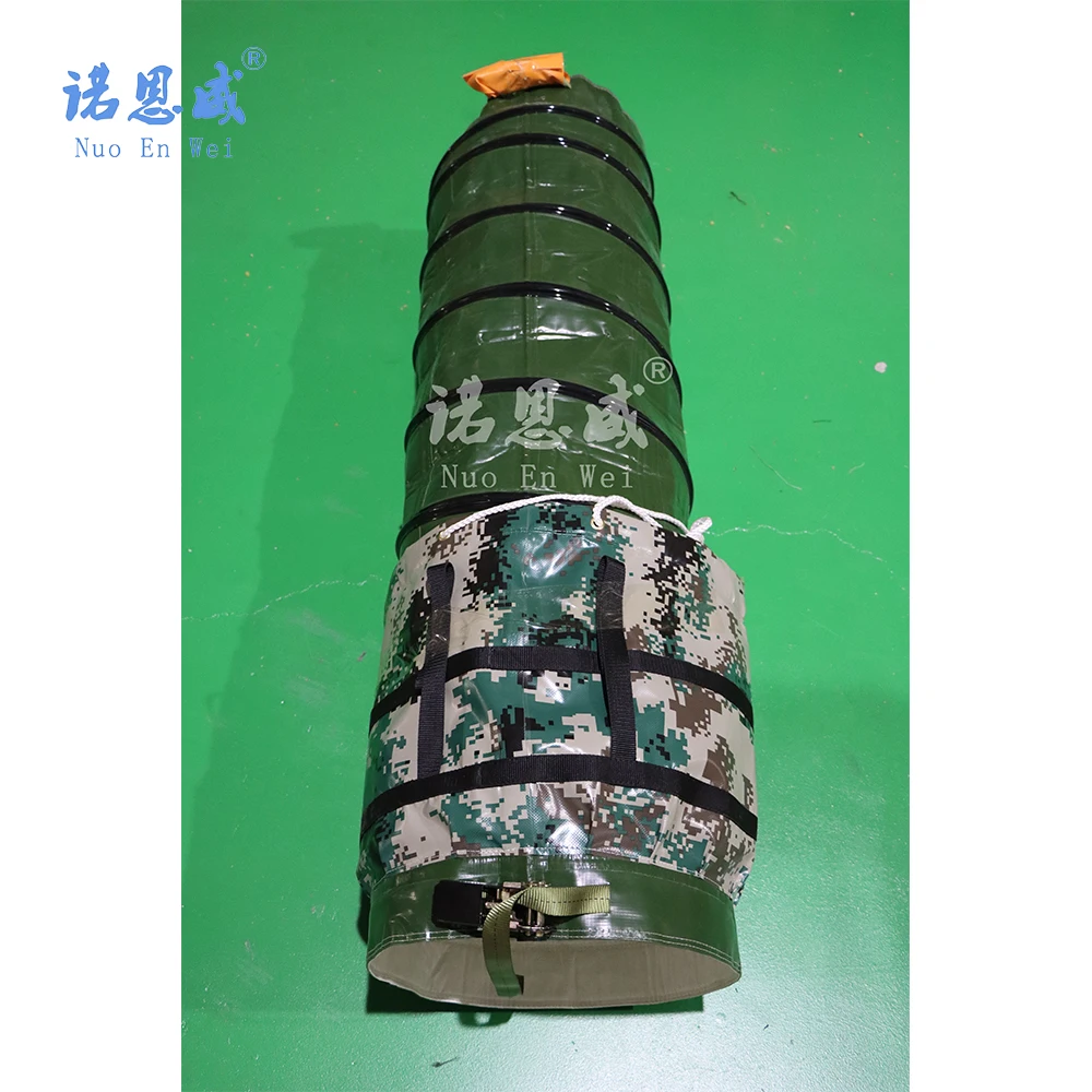 90mm-1300mm Customized round Green air conditioning ventilation duct for mobile tent
