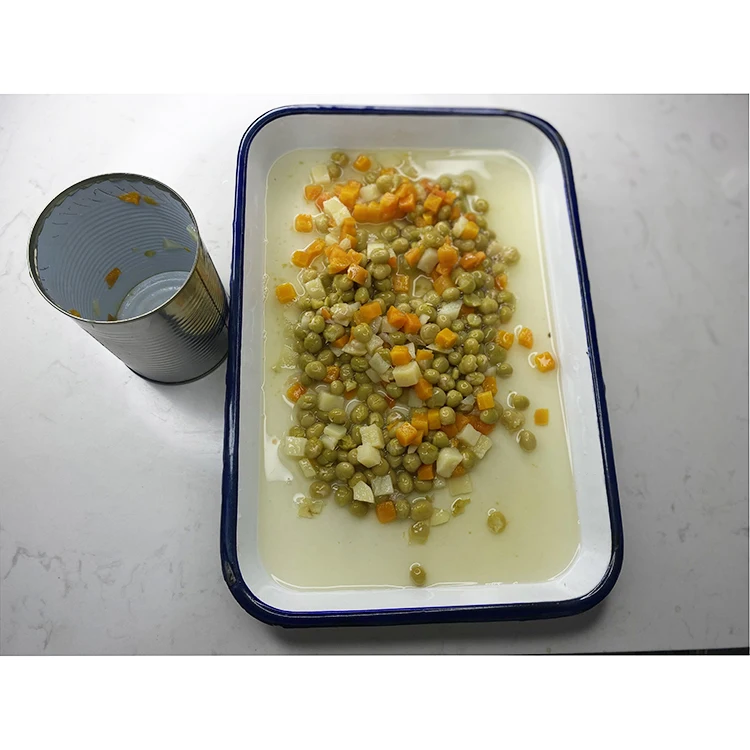 Cheap 400g*24 tin healthy canned potatoes, carrots, mung beans mixed vegetable food