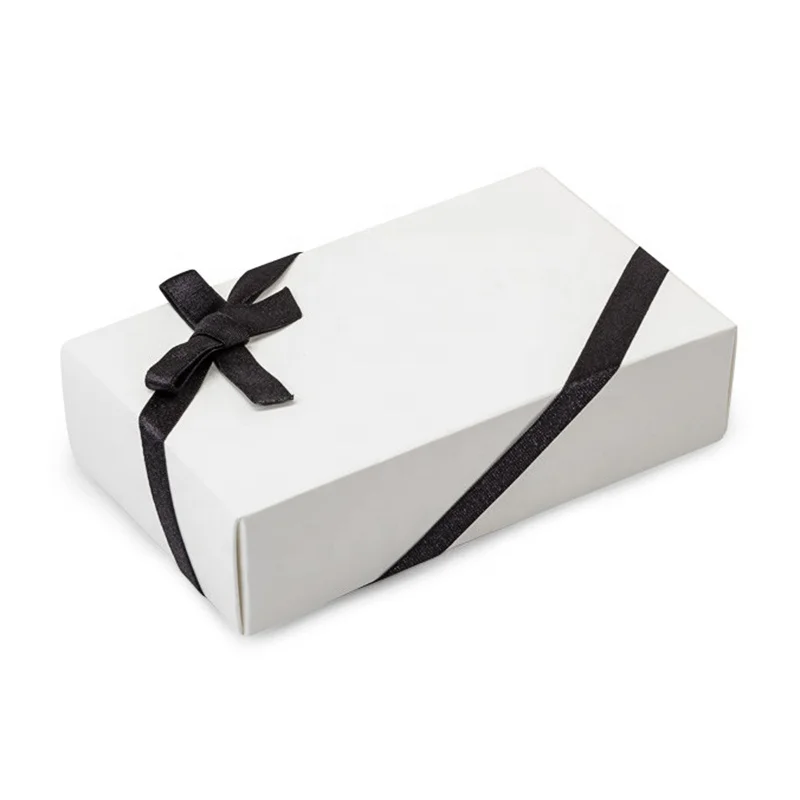 pre-tied satin ribbon elastic bow with stretch loop for gift box decorative