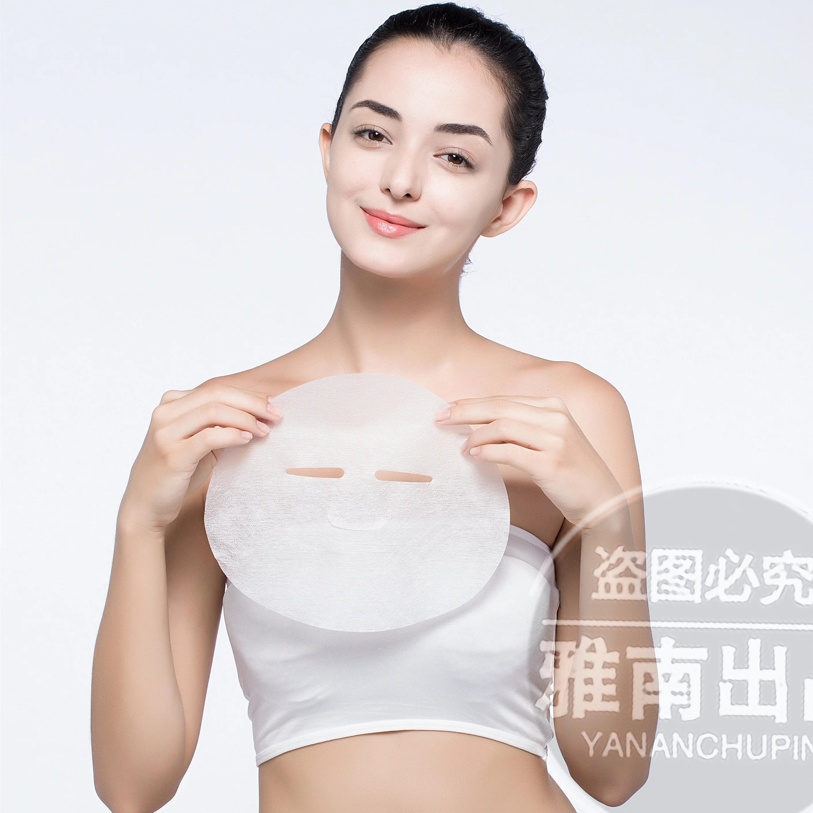 New Product Baby Silk Material Facial Care Products Mask Paper Cotton Female Customizable Mask Sheet Moisturizer Spunlace 24 Gsm