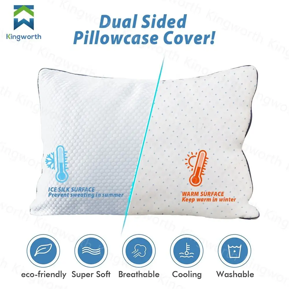 Pillows Suppliers Manufacturers White Designer Position Shredded Memory Foam Health Ergonomic Neck Gel Pillow Sleep For Sleeping