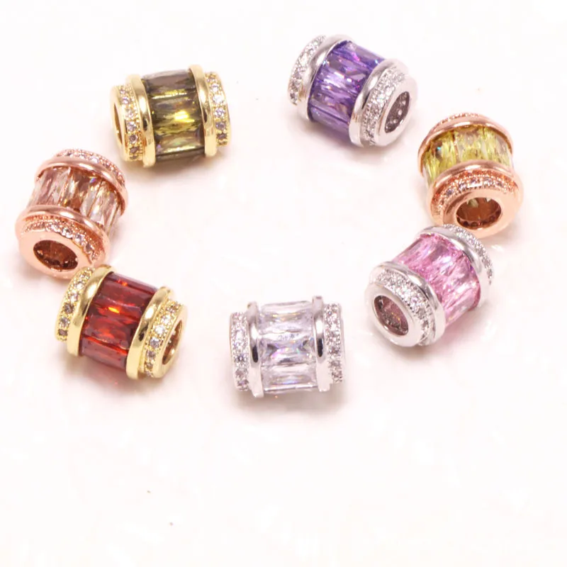 Hot Selling 9.5x12mm Crystal Transparent Spacer Beads for Women Necklace Bracelet DIY Jewelry Accessories Making Findings