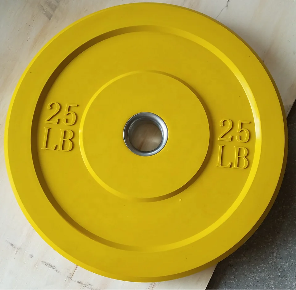 Fitness Colorful Weight Lifting Rubber Bumper Plate For Home Gym