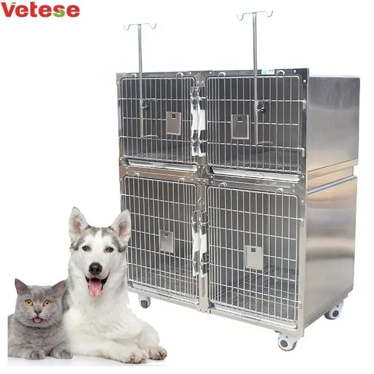 veterinary cages combination cage for dog stainless steel kennel inox veterinary cage clinic