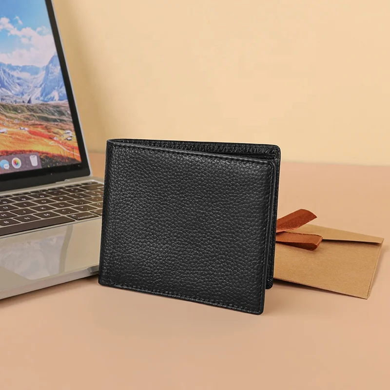 Hot Sale Rfid Leather Rfid Card Wallets Leather Wallets Men Genuine Leather Rfid Men Wallet