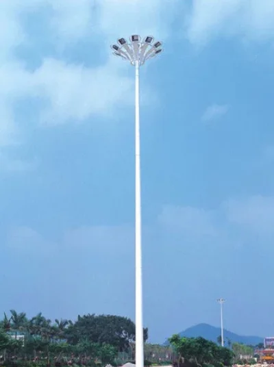 airport lighitng 35m multisided high mast lighting price factory