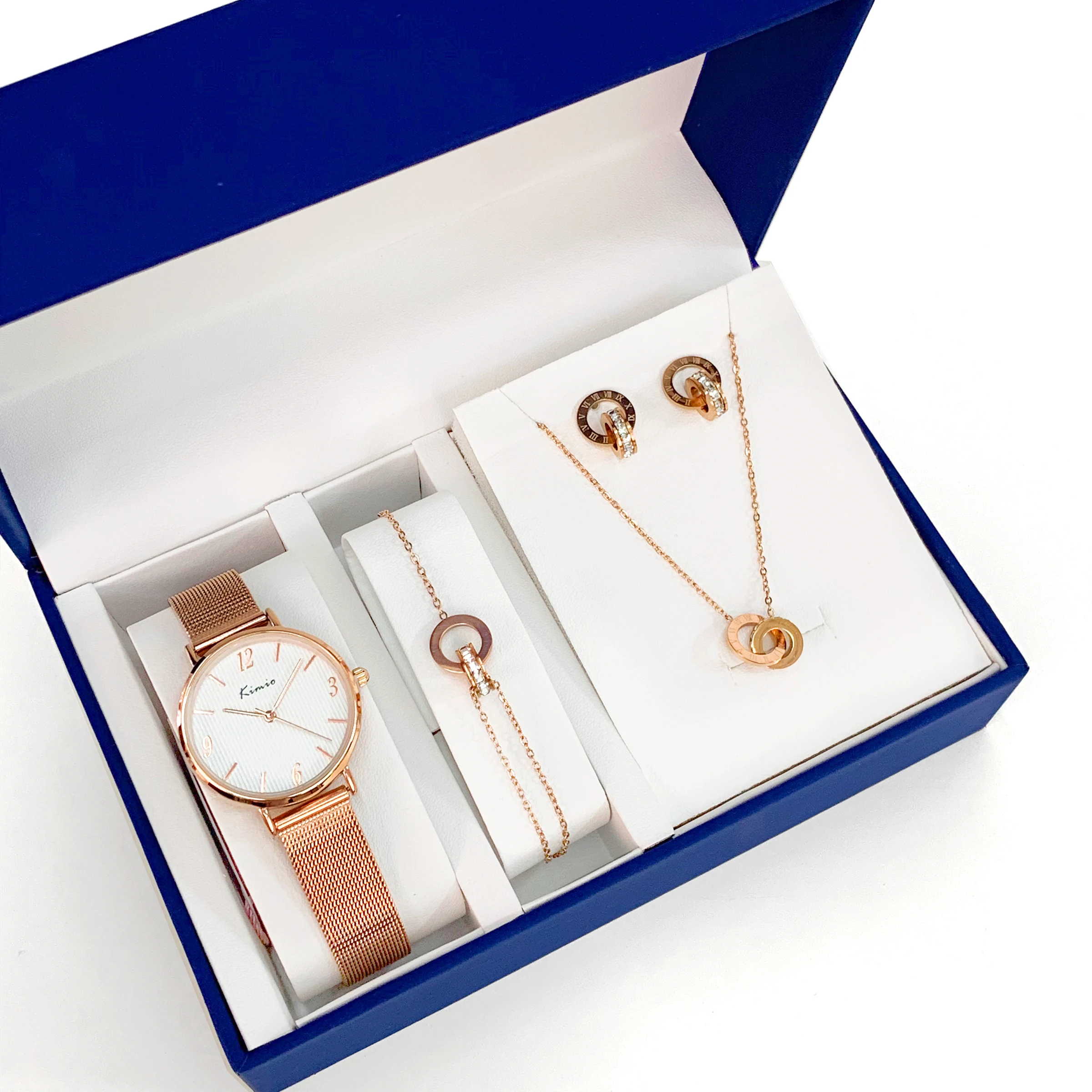 Simple Watch Ladies 2024 Stainless Steel Strap Vintage watch Quartz Wrist Watch And Bracelet Sets