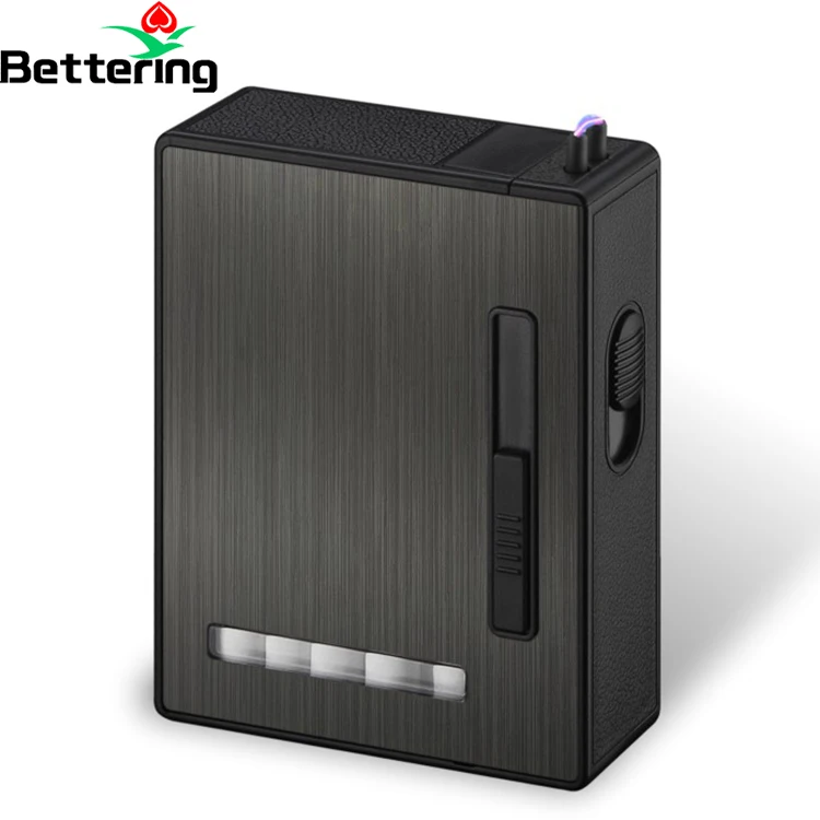 20pcs automatic electric arc spark usb rechargeable plasma cigar cigarette box case with pipe lighter with window show display