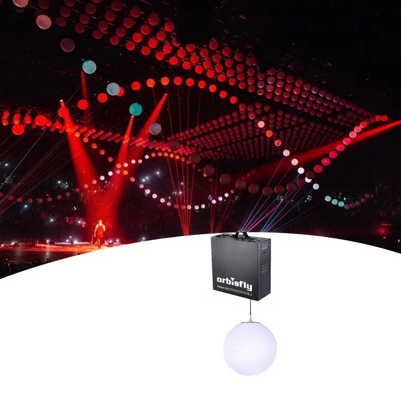 Eastsun Orbisfly DMX LED RGB ball winches kinetic pixel lights