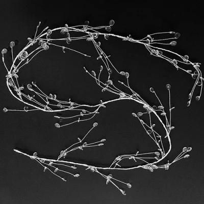 Handmade Clear Garland Steel Wire Acrylic Crystal Garland Christmas Tree Bead For Wedding Party Events Decoration