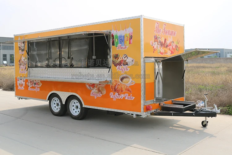 20 feet towing food truck bar horse bubble tea food truck fir sale in canada