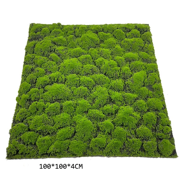 100cm Artificial Green Moss Plants Grass Home Decoration Green Carpet DIY Landscape Hang  Wall Artificial Moss For Decoration