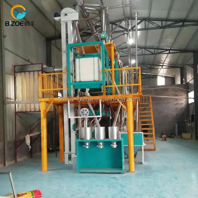 30 tons corn milling plant maize flour processing machine price in Kenya