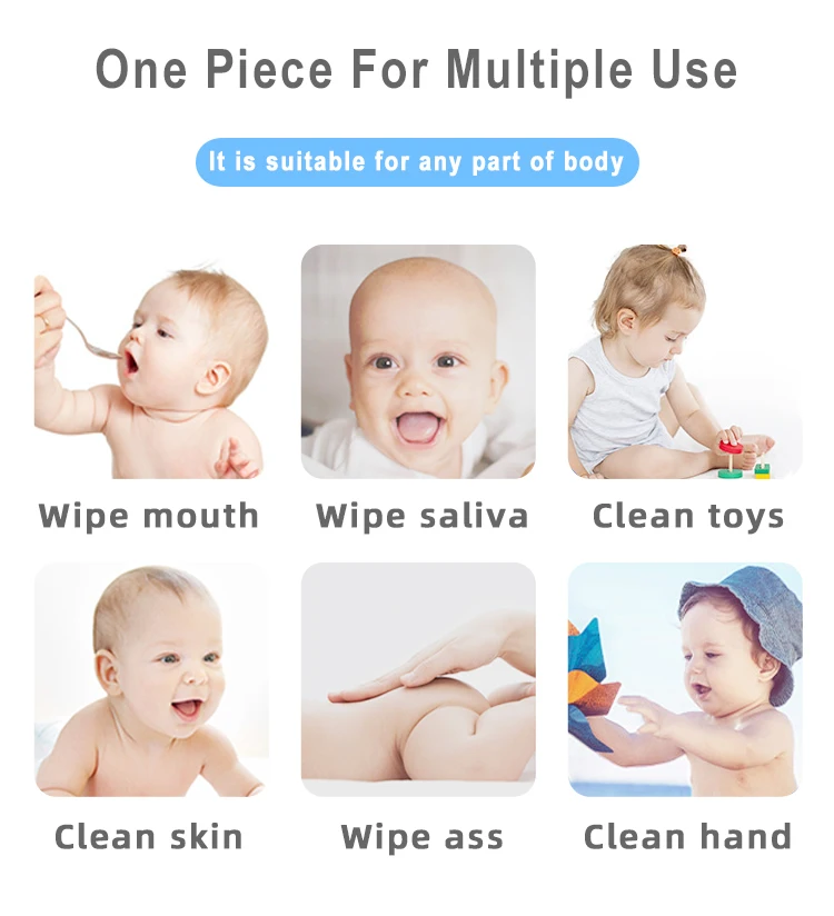Wholesale 99% Pure Water Bamboo Baby Wipes With Kraft Paper Packaging