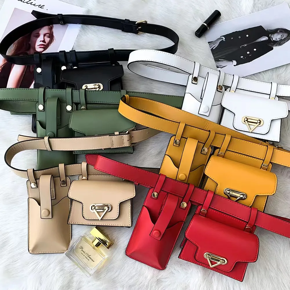 S Y Ladies Waist bag Pack Leather Fanny Pack Luxury Women Belt Bag Crossbody Bags Casual Chest Pack Female Purse
