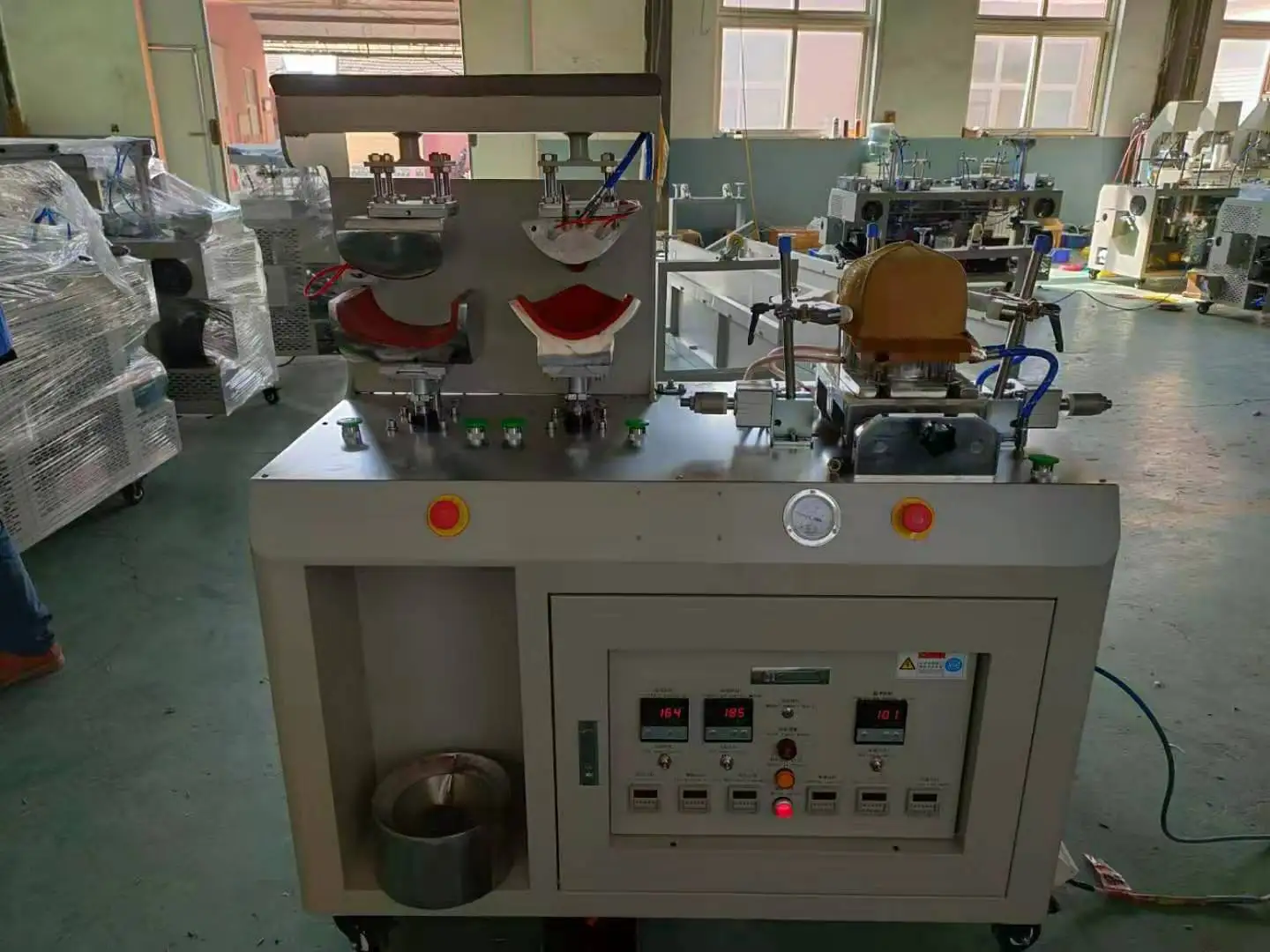 HOT-SELLING multi functional cap Ironing Machine 3 on 1 Hat Making Machine for visor panel and cap ironing