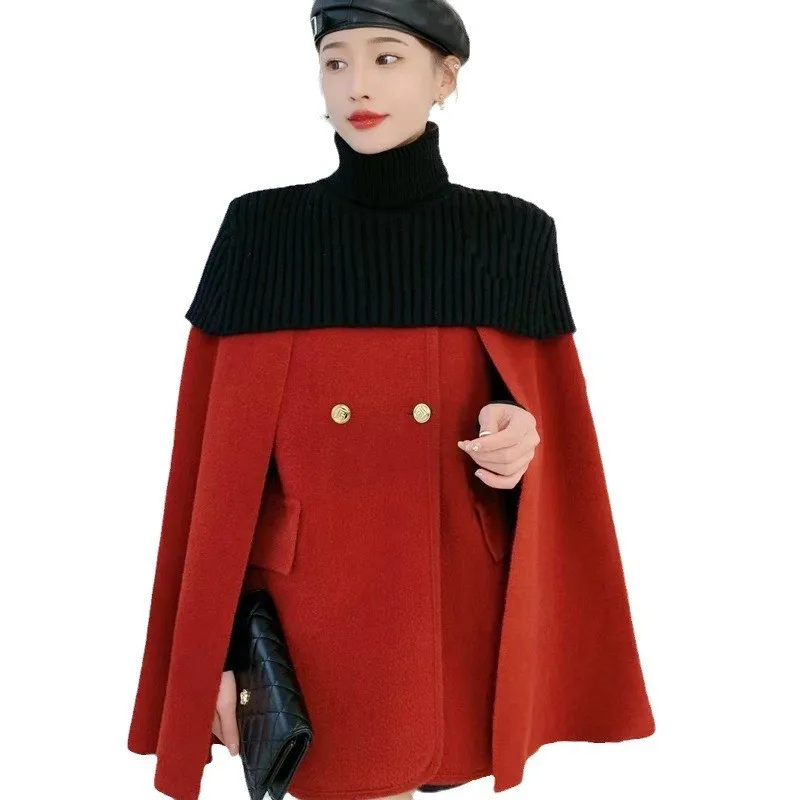 wholesale coat fashion 2024 wintertime fashion women coats over cape womans long coats