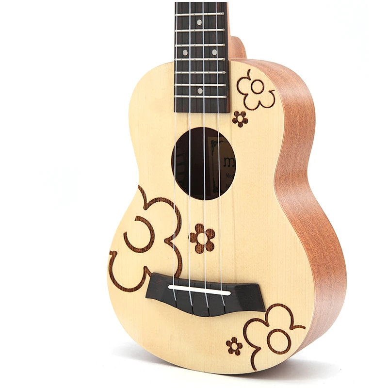 High Quality Wholesale Custom Cheap Soprano Mini Guitar China 23 Inch Acoustic Ukuleles