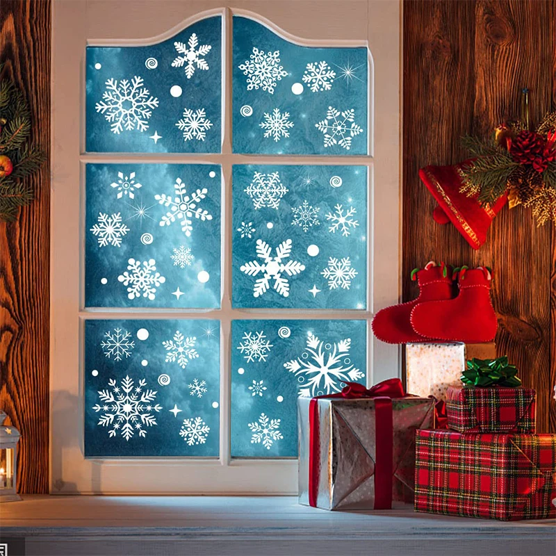 2023 Cheap Promotional Holiday Hoom Decorative Advertising Decor Halloween Christmas And New Year Glass Custom Window Stickers