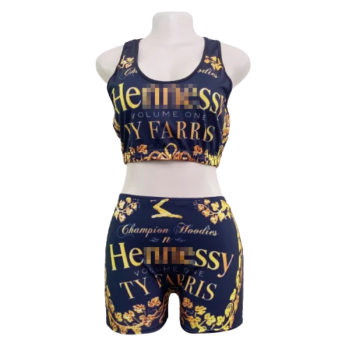 
Wholesale Custom Summer Yoga Gym Romper Biker Candy Two Piece Sexy Girls Shorts Skittle Booty Snack Woman Shorts Set 