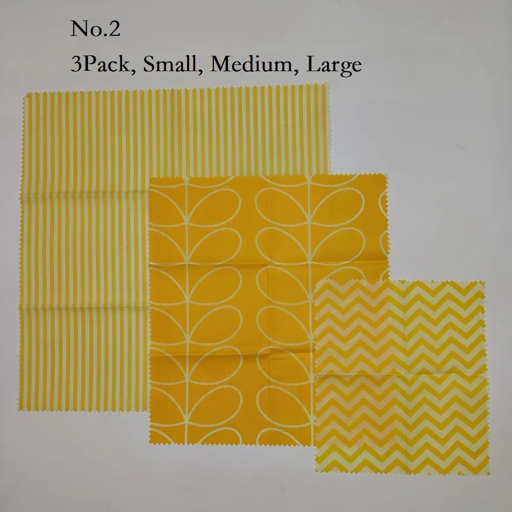 
Eco Friendly Reusable Plastic Free Beeswax Food Wrap In Stock 