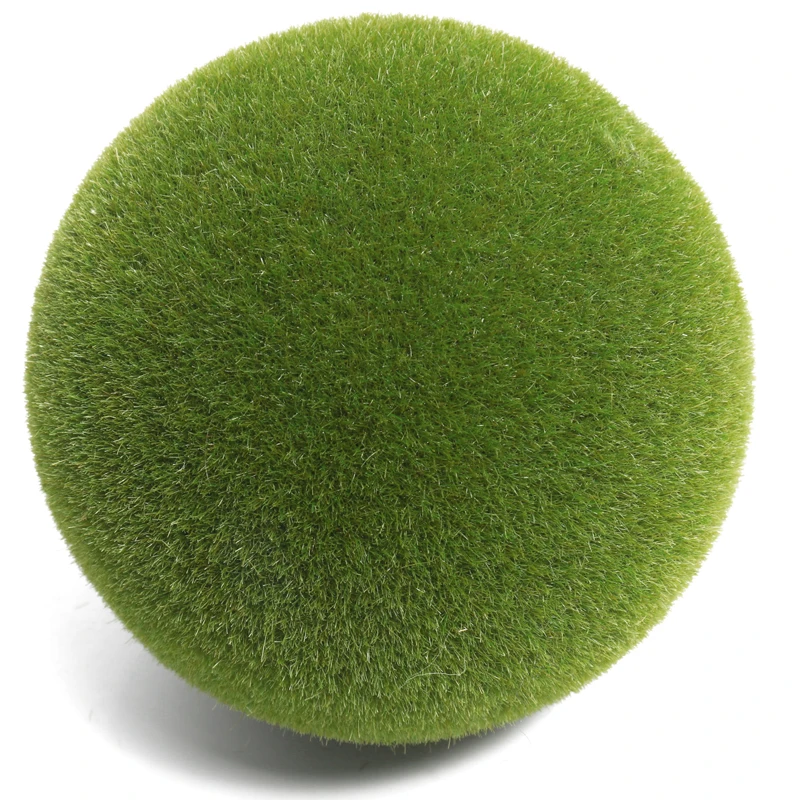 Wholesale artificial moss ball for garden decoration plastic grass ball with lower price