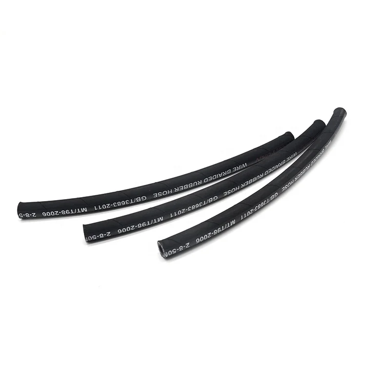 OIL WEATHER RESISTANT EN857 1SC 2SC WIRE BRAID HYDRAULIC RUBBER HOSE