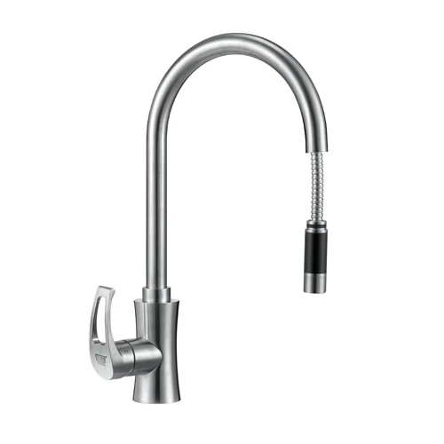 Contemporary durable drinking kitchen water faucet 304 stainless steel faucet