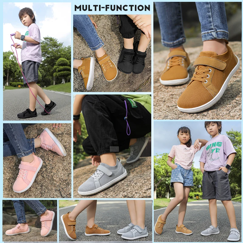 New Autumn Baby Shoes Toddler Boys Barefoot Shoes Soft Sole Girls Outdoor Tennis Fashion Little Kids Sneakers